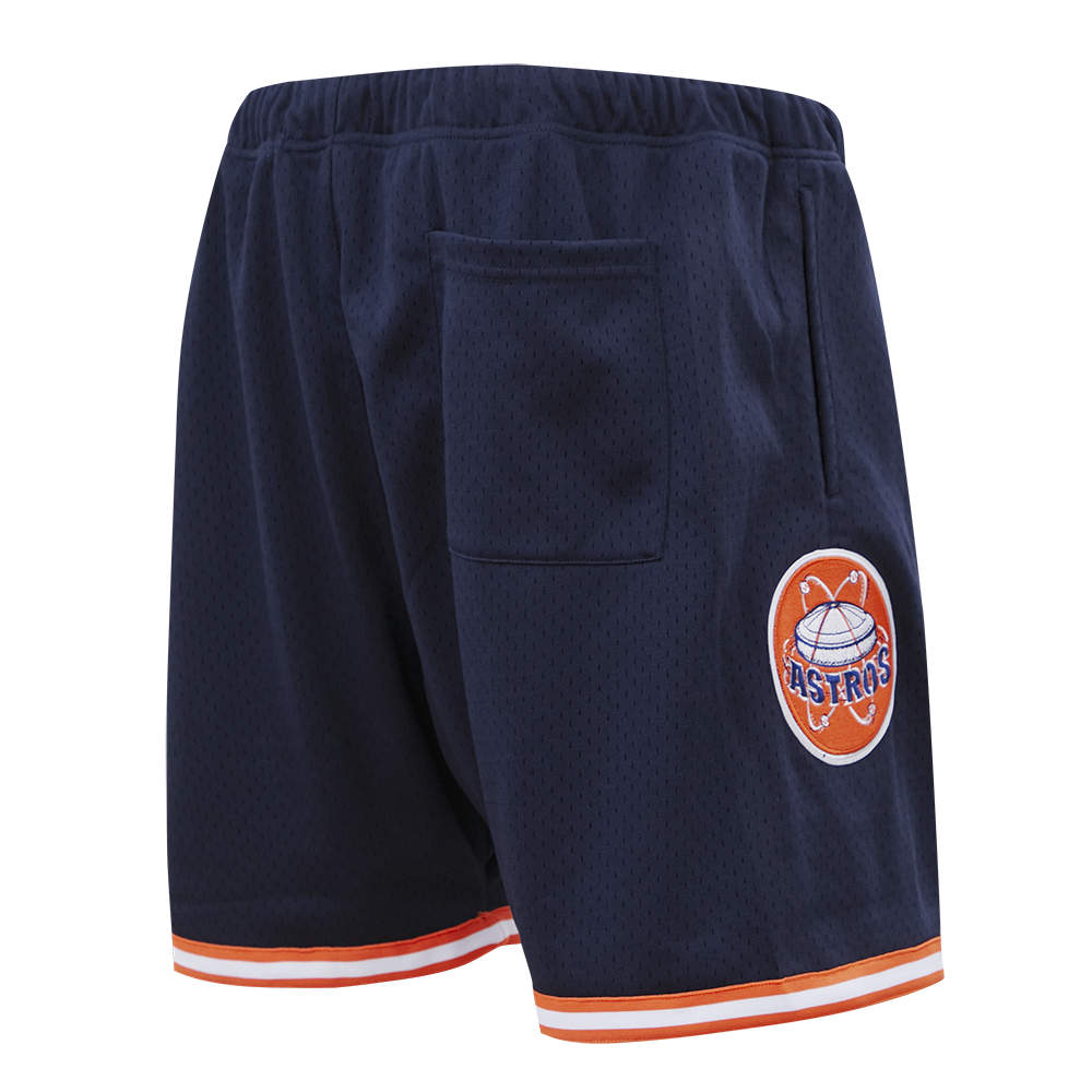MLB HOUSTON ASTROS RETRO MEN'S MESH SHORT (MIDNIGHT NAVY / ORANGE)