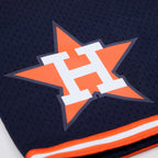 MLB HOUSTON ASTROS RETRO MEN'S MESH SHORT (MIDNIGHT NAVY / ORANGE)