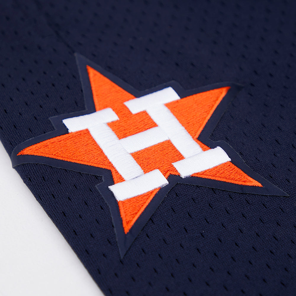 MLB HOUSTON ASTROS RETRO MEN'S MESH SHORT (MIDNIGHT NAVY / ORANGE)