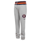 MLB HOUSTON ASTROS SCRIPT TAIL PANTALON OUATÉ EN MOLLETON CÔTELÉ POUR HOMME (GRIS CHINÉ/MARINE MINUIT/ORANGE)