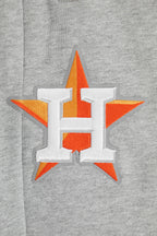 MLB HOUSTON ASTROS SCRIPT TAIL PANTALON OUATÉ EN MOLLETON CÔTELÉ POUR HOMME (GRIS CHINÉ/MARINE MINUIT/ORANGE)
