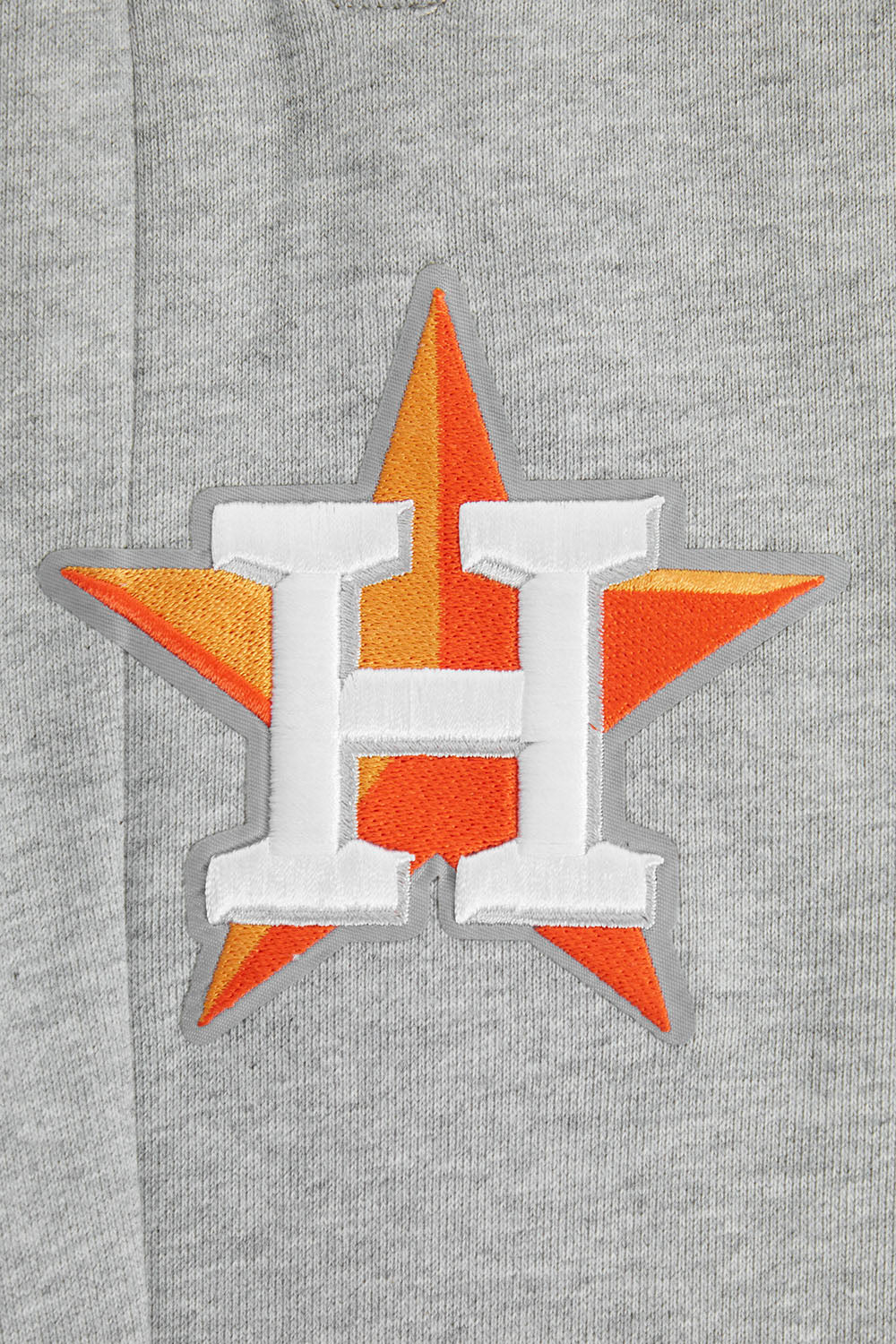 MLB HOUSTON ASTROS SCRIPT TAIL PANTALON OUATÉ EN MOLLETON CÔTELÉ POUR HOMME (GRIS CHINÉ/MARINE MINUIT/ORANGE)