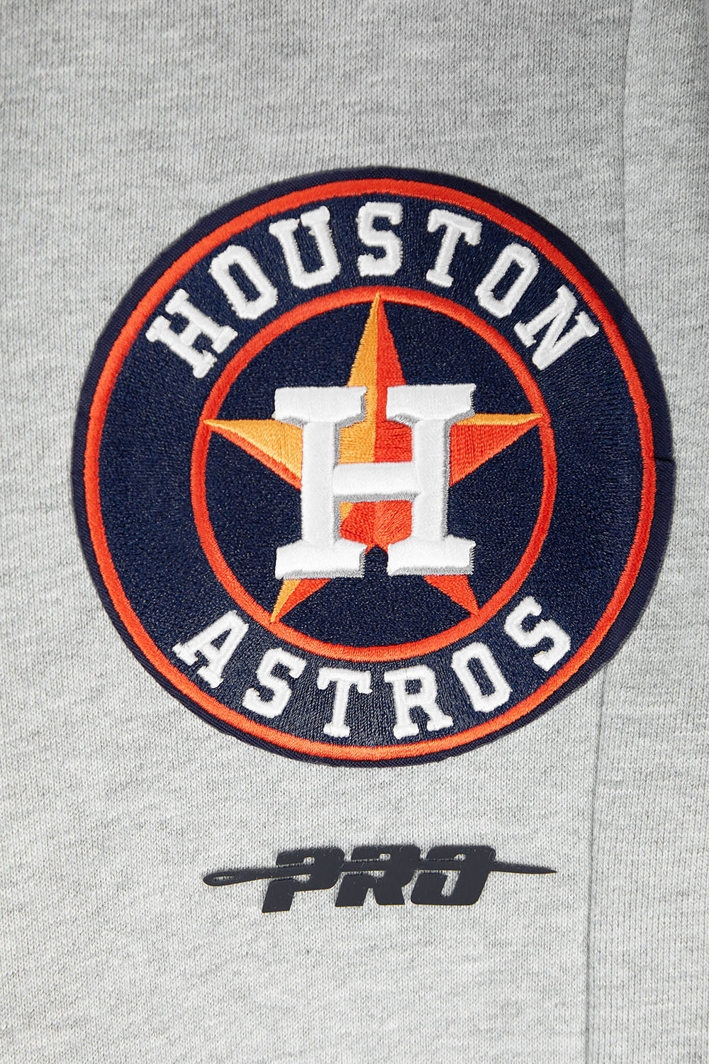 MLB HOUSTON ASTROS SCRIPT TAIL PANTALON OUATÉ EN MOLLETON CÔTELÉ POUR HOMME (GRIS CHINÉ/MARINE MINUIT/ORANGE)
