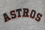 MLB HOUSTON ASTROS SCRIPT TAIL MEN'S RIB FLC PO HOODIE (HEATHER GREY/MIDNIGHT NAVY/ORANGE)