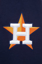 MLB HOUSTON ASTROS SCRIPT TAIL CHANDAIL À CAPUCHON EN MOLLETON CÔTELÉ POUR HOMME (MARINE MINUIT/ORANGE/MARINE MINUIT)