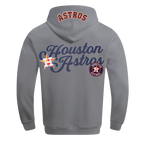 MLB HOUSTON ASTROS SOUVENIR MEN'S FLC PO HOODIE (GRAY)