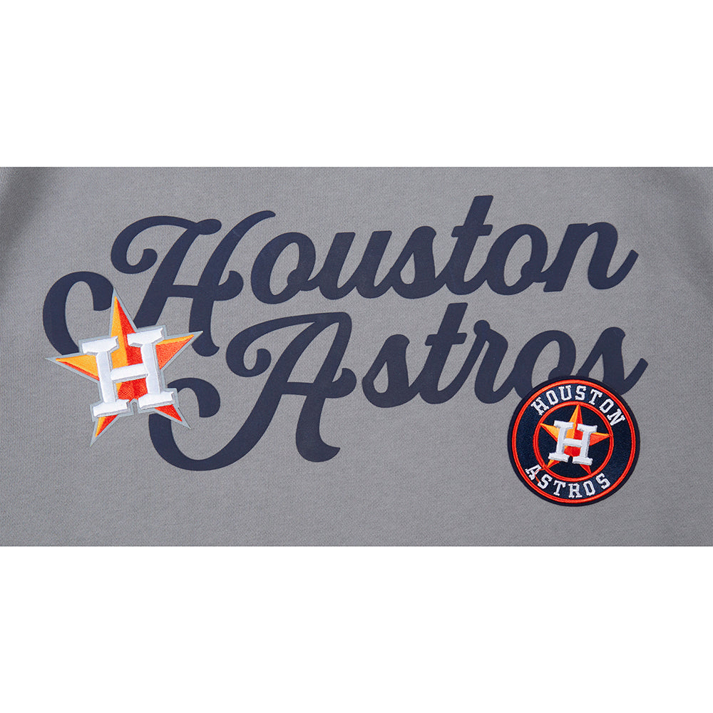 MLB HOUSTON ASTROS SOUVENIR MEN'S FLC PO HOODIE (GRAY)