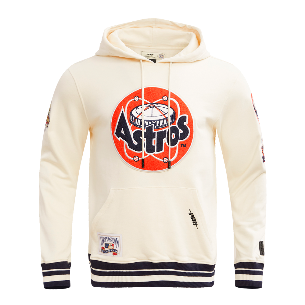 MLB HOUSTON ASTROS RETRO CLASSIC CHANDAIL À CAPUCHON POUR HOMME (COQUILLE D'ŒUF/MARINE MINUIT)