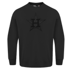 MLB HOUSTON ASTROS NEUTRAL MEN'S  DROP SHOULDER FLC CREWNECK (BLACK)