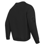 MLB HOUSTON ASTROS NEUTRAL MEN'S  DROP SHOULDER FLC CREWNECK (BLACK)