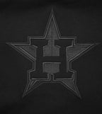MLB HOUSTON ASTROS NEUTRAL MEN'S  DROP SHOULDER FLC CREWNECK (BLACK)