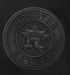 MLB HOUSTON ASTROS NEUTRAL MEN'S  DROP SHOULDER FLC CREWNECK (BLACK)