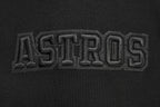 MLB HOUSTON ASTROS NEUTRAL MEN'S  DROP SHOULDER FLC CREWNECK (BLACK)