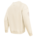 MLB HOUSTON ASTROS NEUTRAL MEN'S  DROP SHOULDER FLC CREWNECK (EGGSHELL)