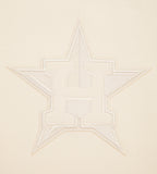MLB HOUSTON ASTROS NEUTRAL MEN'S  DROP SHOULDER FLC CREWNECK (EGGSHELL)