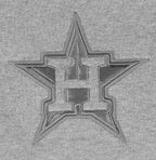 MLB HOUSTON ASTROS NEUTRAL MEN'S  DROP SHOULDER FLC PO HOODIE (DARK HEATHER GRAY)