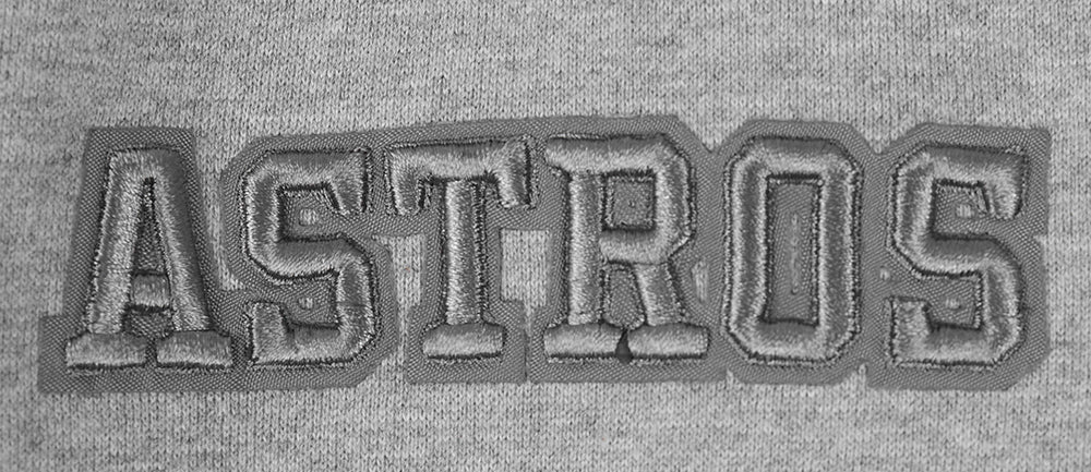 MLB HOUSTON ASTROS NEUTRAL MEN'S  DROP SHOULDER FLC PO HOODIE (DARK HEATHER GRAY)