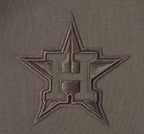 MLB HOUSTON ASTROS NEUTRAL MEN'S  DROP SHOULDER FLC PO HOODIE (DARK TAUPE)