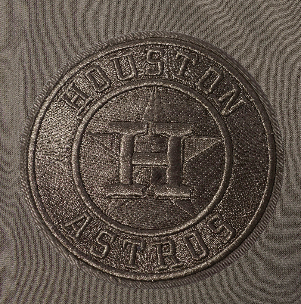 MLB HOUSTON ASTROS NEUTRAL MEN'S  DROP SHOULDER FLC PO HOODIE (DARK TAUPE)