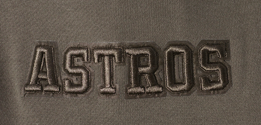 MLB HOUSTON ASTROS NEUTRAL MEN'S  DROP SHOULDER FLC PO HOODIE (DARK TAUPE)