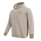 MLB HOUSTON ASTROS NEUTRAL MEN'S  DROP SHOULDER FLC PO HOODIE (TAUPE)