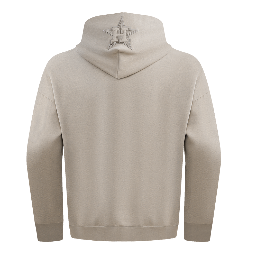 MLB HOUSTON ASTROS NEUTRAL MEN'S  DROP SHOULDER FLC PO HOODIE (TAUPE)