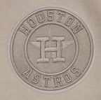 MLB HOUSTON ASTROS NEUTRAL MEN'S  DROP SHOULDER FLC PO HOODIE (TAUPE)