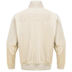 MLB HOUSTON ASTROS NEUTRAL MEN'S  TWILL JACKET (EGGSHELL)