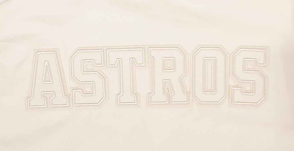 MLB HOUSTON ASTROS NEUTRAL MEN'S  TWILL JACKET (EGGSHELL)