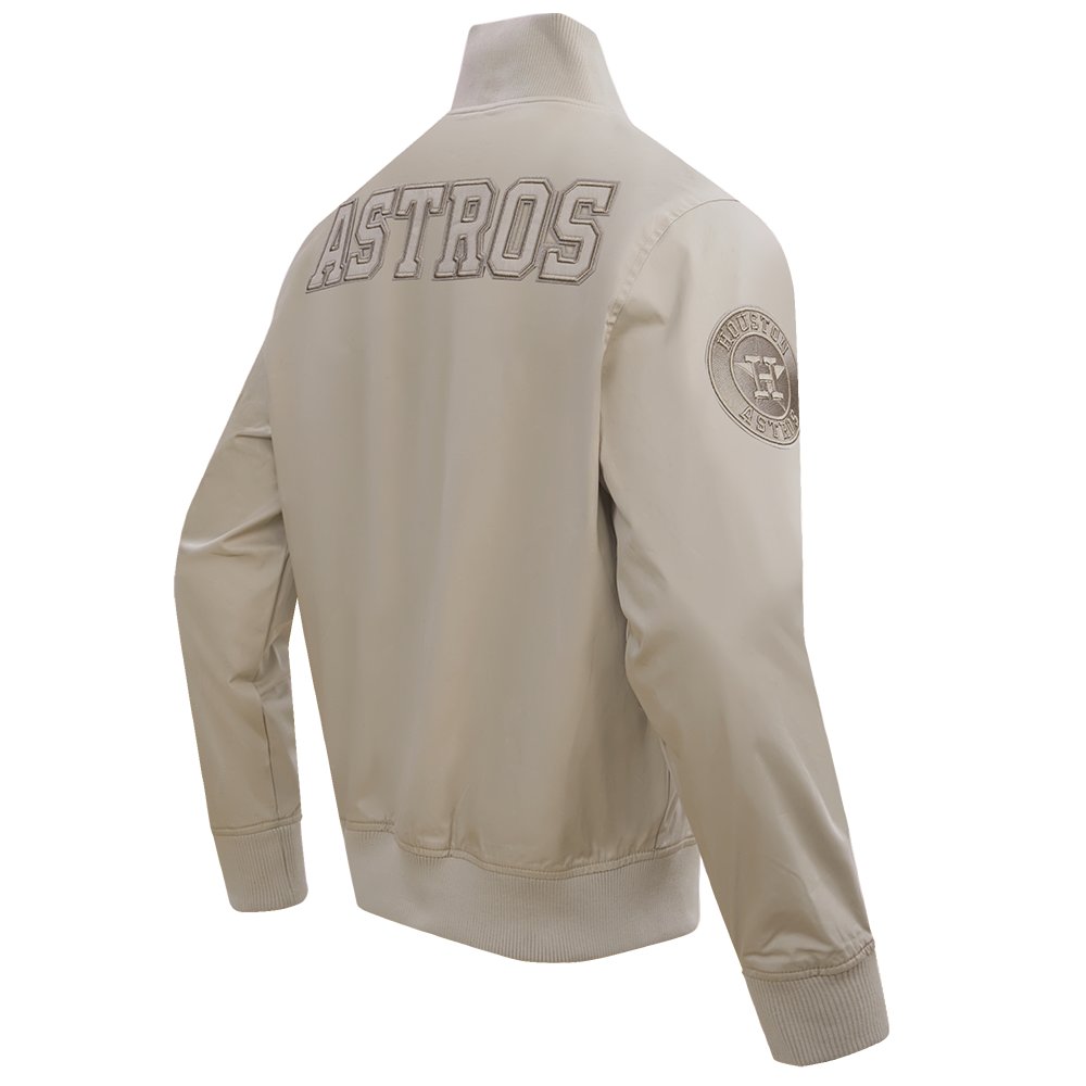 MLB HOUSTON ASTROS NEUTRAL MEN'S  TWILL JACKET (TAUPE)
