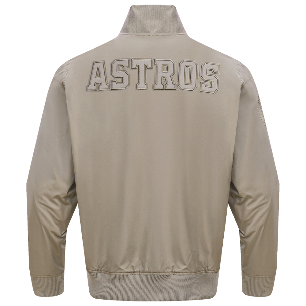 MLB HOUSTON ASTROS NEUTRAL MEN'S  TWILL JACKET (TAUPE)