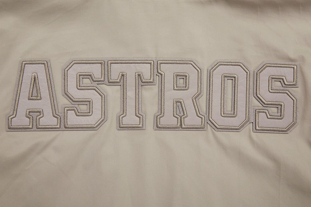 MLB HOUSTON ASTROS NEUTRAL MEN'S  TWILL JACKET (TAUPE)