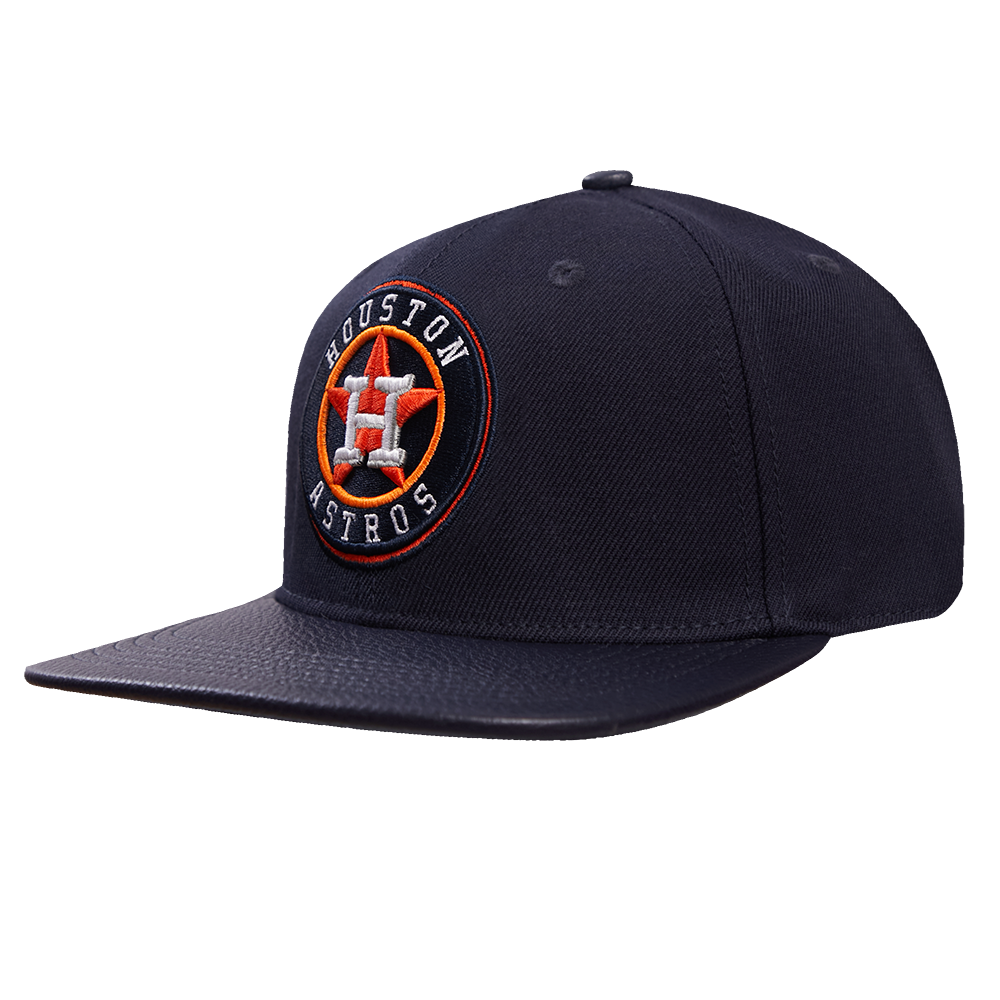 MLB HOUSTON ASTROS SCRIPT TAIL WOOL STRAPBACK (MIDNIGHT NAVY)