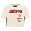 MLB HOUSTON ASTROS RETRO CLASSIC HAUT À COUPE CARRÉE POUR FEMME (COQUILLE D'ŒUF)
