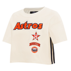 MLB HOUSTON ASTROS RETRO CLASSIC HAUT À COUPE CARRÉE POUR FEMME (COQUILLE D'ŒUF)