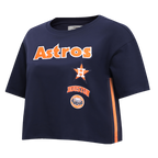 MLB HOUSTON ASTROS RETRO CLASSIC HAUT À COUPE CARRÉE POUR FEMME (MARINE MINUIT)