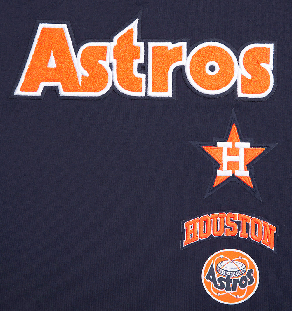 MLB HOUSTON ASTROS RETRO CLASSIC HAUT À COUPE CARRÉE POUR FEMME (MARINE MINUIT)