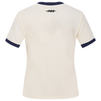 MLB HOUSTON ASTROS RETRO CASCADE WOMEN'S RINGER TOP (EGGSHELL/ MIDNIGHT NAVY)