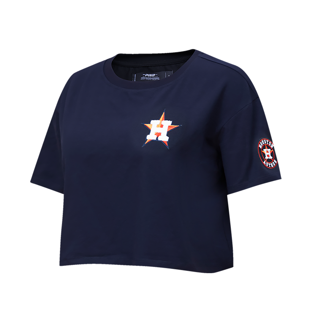 MLB HOUSTON ASTROS CLASSIC WOMEN'S BOXY TOP (MIDNIGHT NAVY)