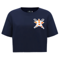 MLB HOUSTON ASTROS HAUT MASHUP À COUPE CARRÉE POUR FEMME (MARINE MINUIT)
