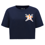 MLB HOUSTON ASTROS HAUT MASHUP À COUPE CARRÉE POUR FEMME (MARINE MINUIT)