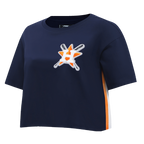 MLB HOUSTON ASTROS HAUT MASHUP À COUPE CARRÉE POUR FEMME (MARINE MINUIT)
