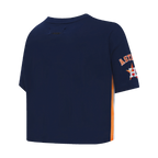 MLB HOUSTON ASTROS HAUT MASHUP À COUPE CARRÉE POUR FEMME (MARINE MINUIT)