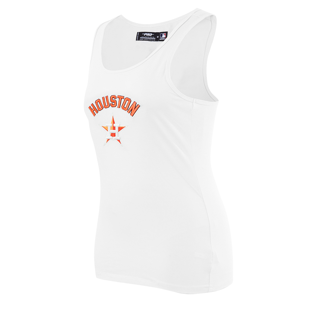 MLB HOUSTON ASTROS CLASSIC WOMEN'S RELAXED FIT RACERBACK (WHITE)