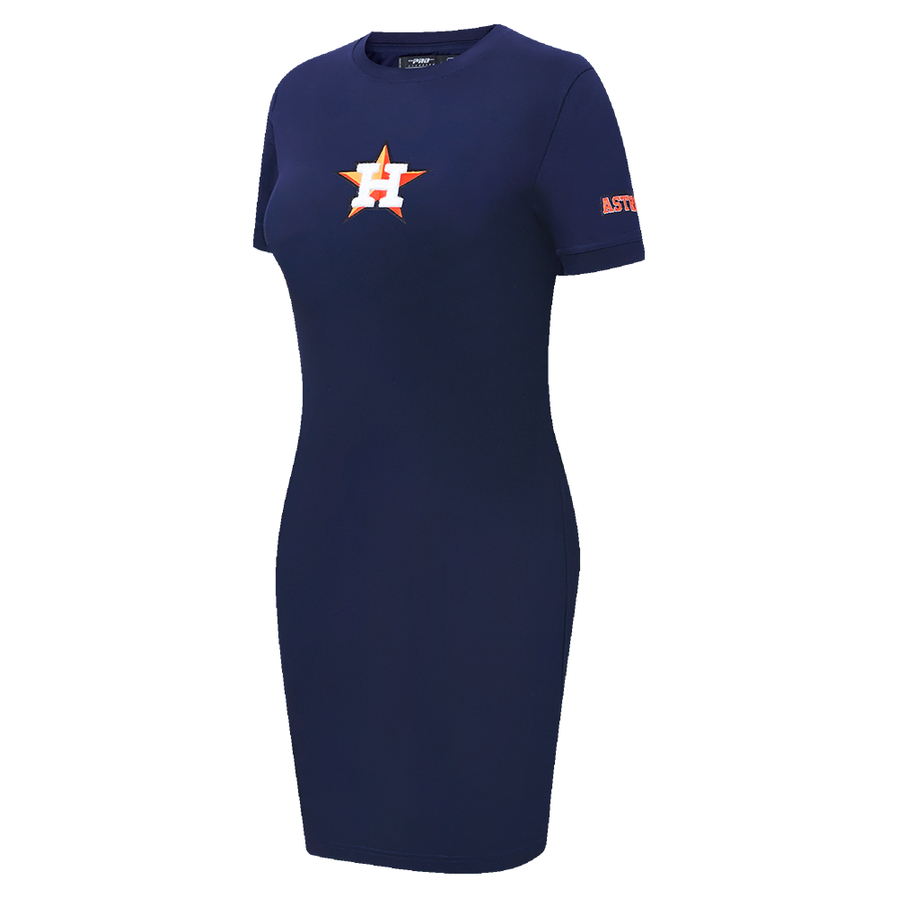 MLB HOUSTON ASTROS CLASSIC WOMEN'S BODYCON DRESS (MIDNIGHT NAVY)