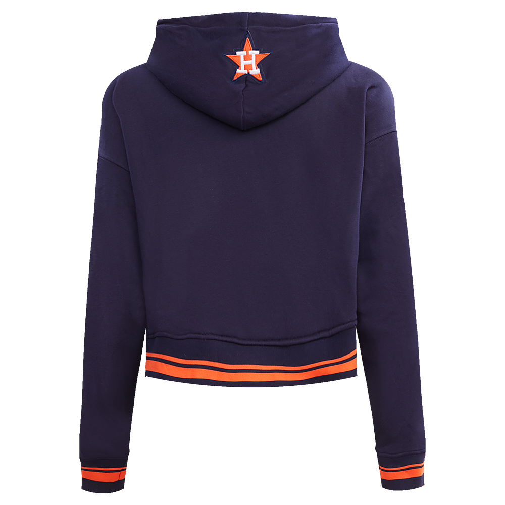 MLB HOUSTON ASTROS RETRO CLASSIC CHANDAIL À CAPUCHON COURT POUR FEMME (MARINE MINUIT/ORANGE/MARINE MINUIT)