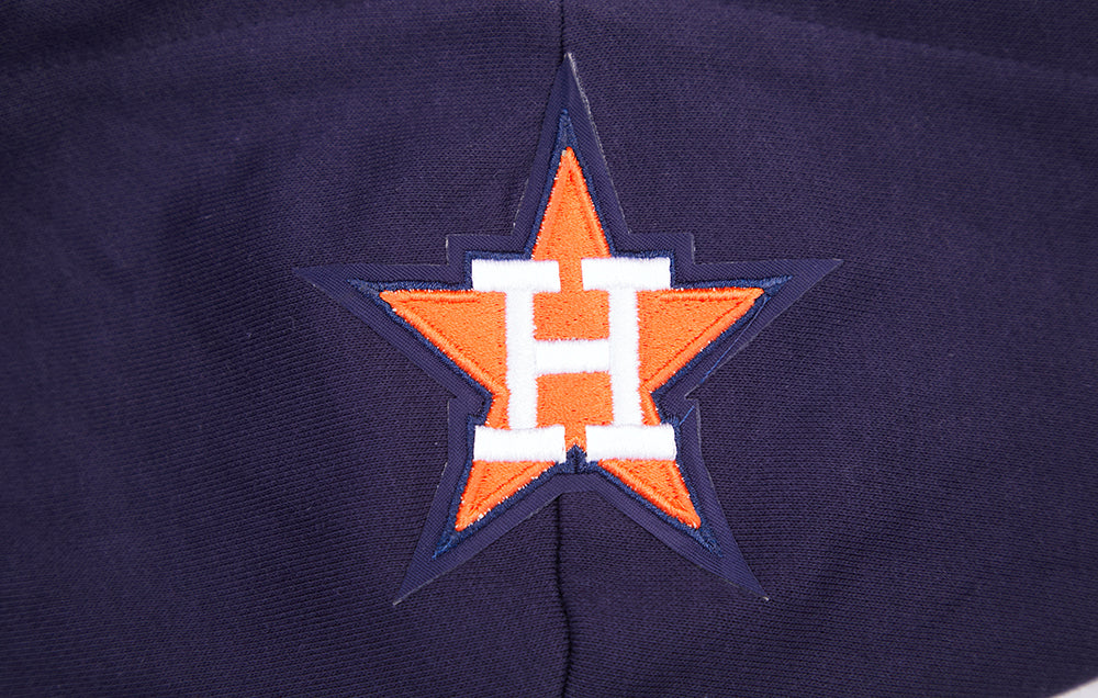 MLB HOUSTON ASTROS RETRO CLASSIC CHANDAIL À CAPUCHON COURT POUR FEMME (MARINE MINUIT/ORANGE/MARINE MINUIT)