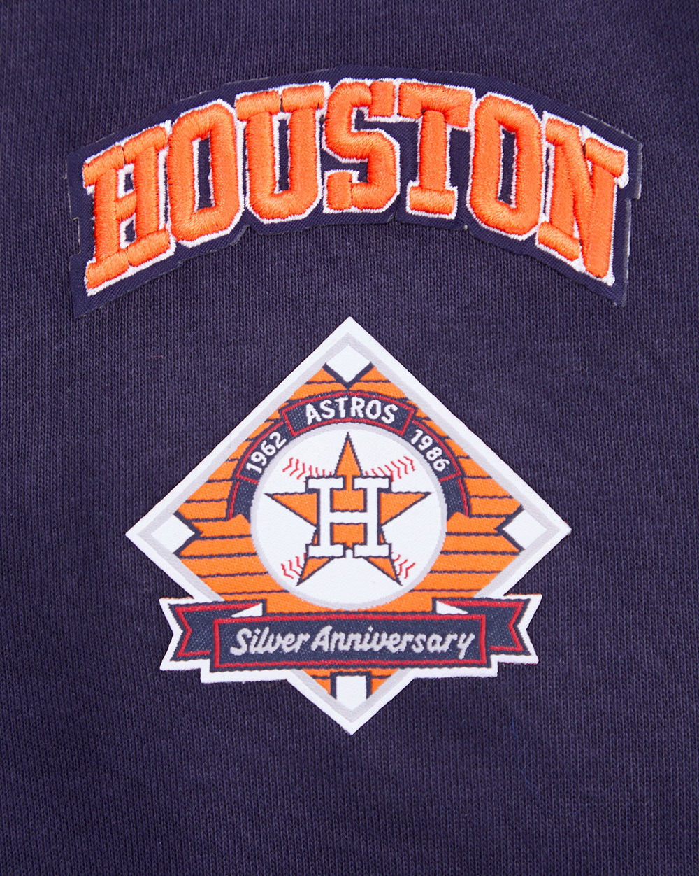 MLB HOUSTON ASTROS RETRO CLASSIC CHANDAIL À CAPUCHON COURT POUR FEMME (MARINE MINUIT/ORANGE/MARINE MINUIT)