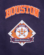 MLB HOUSTON ASTROS RETRO CLASSIC CHANDAIL À CAPUCHON COURT POUR FEMME (MARINE MINUIT/ORANGE/MARINE MINUIT)