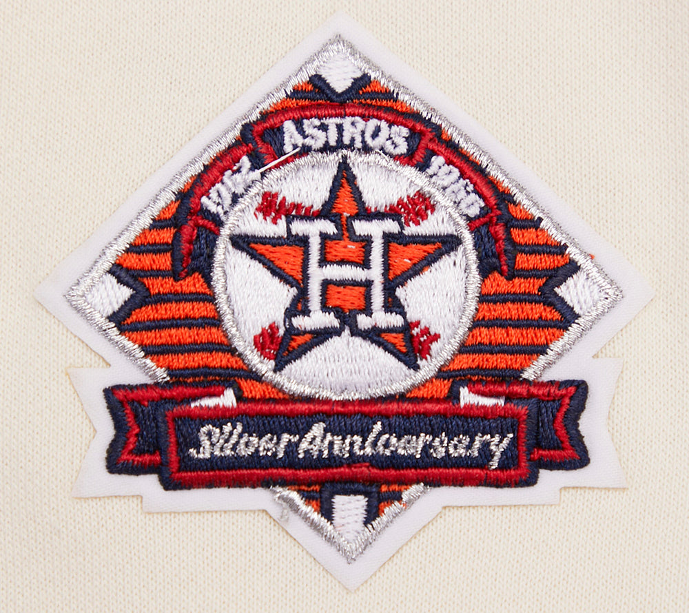 MLB HOUSTON ASTROS RETRO CLASSIC CHANDAIL À COL ROND EN MOLLETON POUR FEMME (COQUILLE D'ŒUF/MARINE MINUIT)